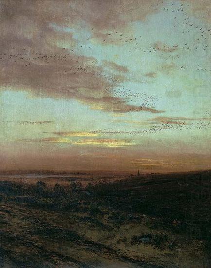 Alexei Savrasov Evening. Migration of birds, china oil painting image